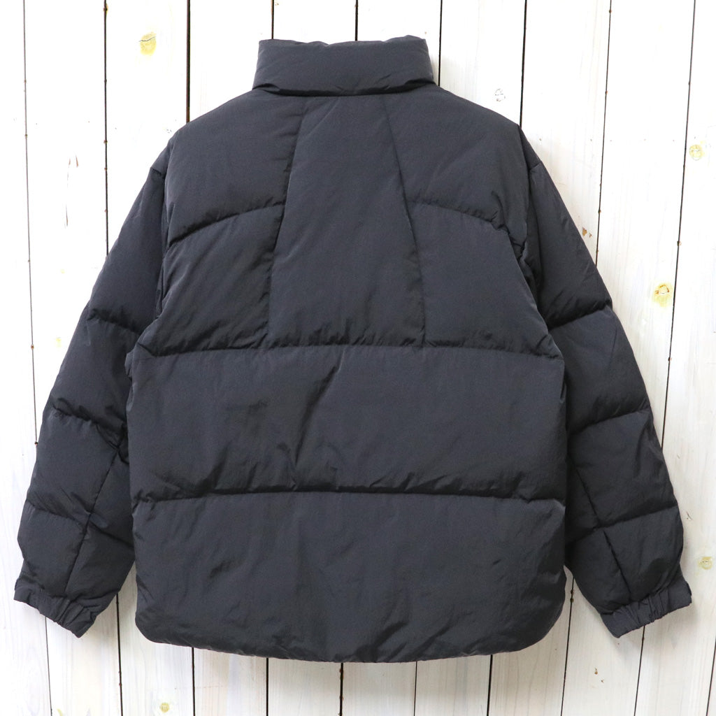 Goldwin : Dope Dyed Ripple Nylon Down Jacket (CHARCOAL)