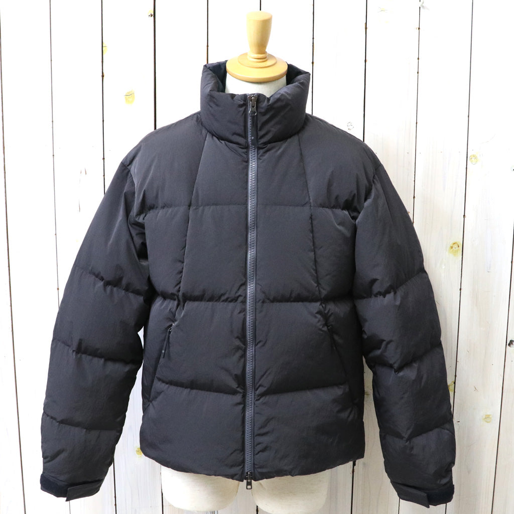 Goldwin : Dope Dyed Ripple Nylon Down Jacket (CHARCOAL)