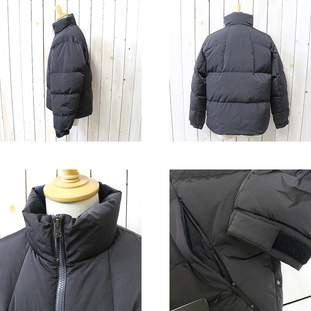 Goldwin : Dope Dyed Ripple Nylon Down Jacket (CHARCOAL)