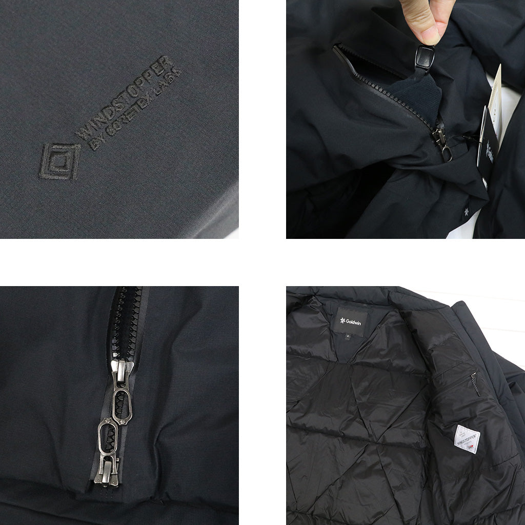 Goldwin : WINDSTOPPER Triangular Down Jacket (BLACK)