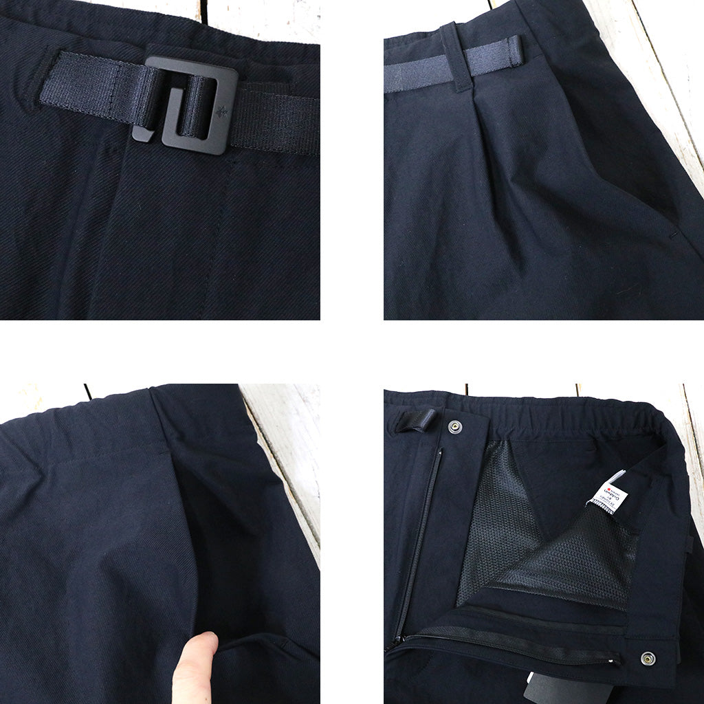 Goldwin『One Tuck Tapered Ankle Pants』(ブラック)