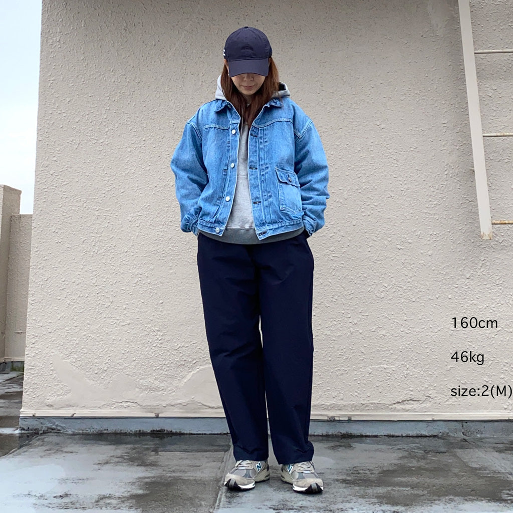 Goldwin『One Tuck Tapered Ankle Pants』(ダークネイビー)