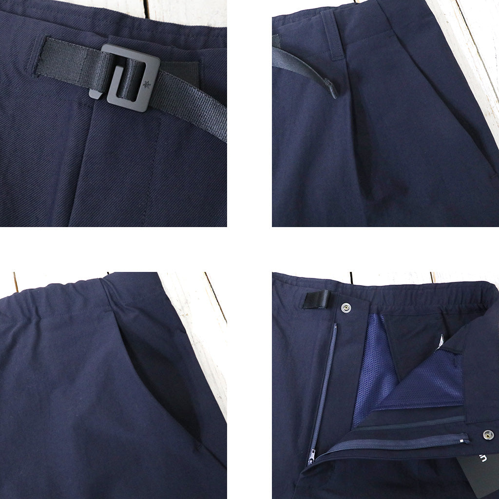 Goldwin『One Tuck Tapered Ankle Pants』(ダークネイビー)