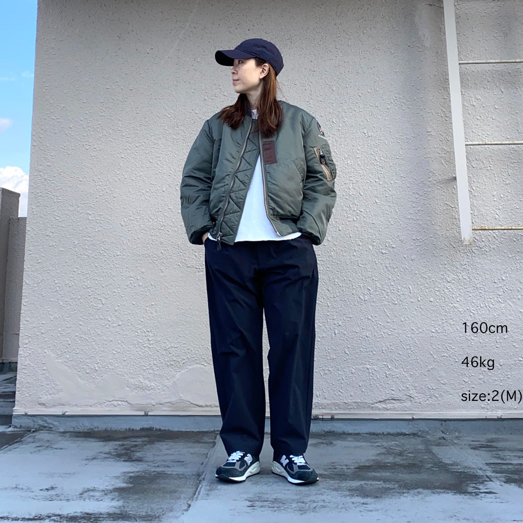 Goldwin『One Tuck Tapered Light Pants』(ダークネイビー)