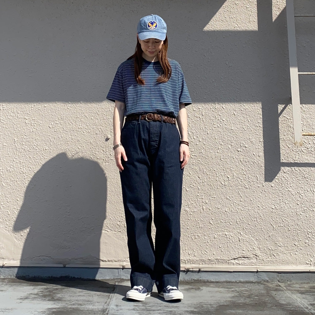 Double RL『GARMENT DYE TWILL BALL CAP』(BLUE)
