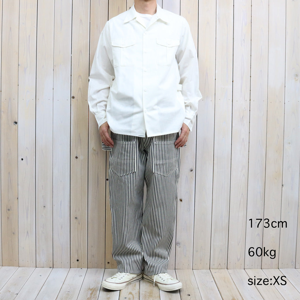SASSAFRAS : GARDENER OPEN HALF-DUNGAREE (WHITE)