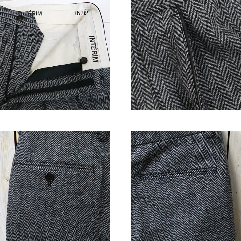 INTÉRIM : 2-TUCK STRAIGHT SLACKS (BLACK) – Reggieshop