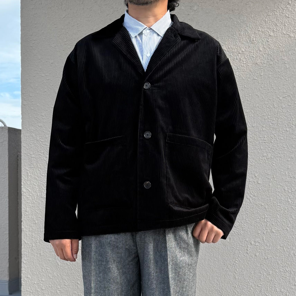 INTÉRIM : OPEN COLLAR OVER SHIRT JACKET (IT26A103)