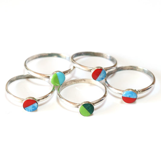 Indian Jewelry : Zuni Angie Rosetta Ring