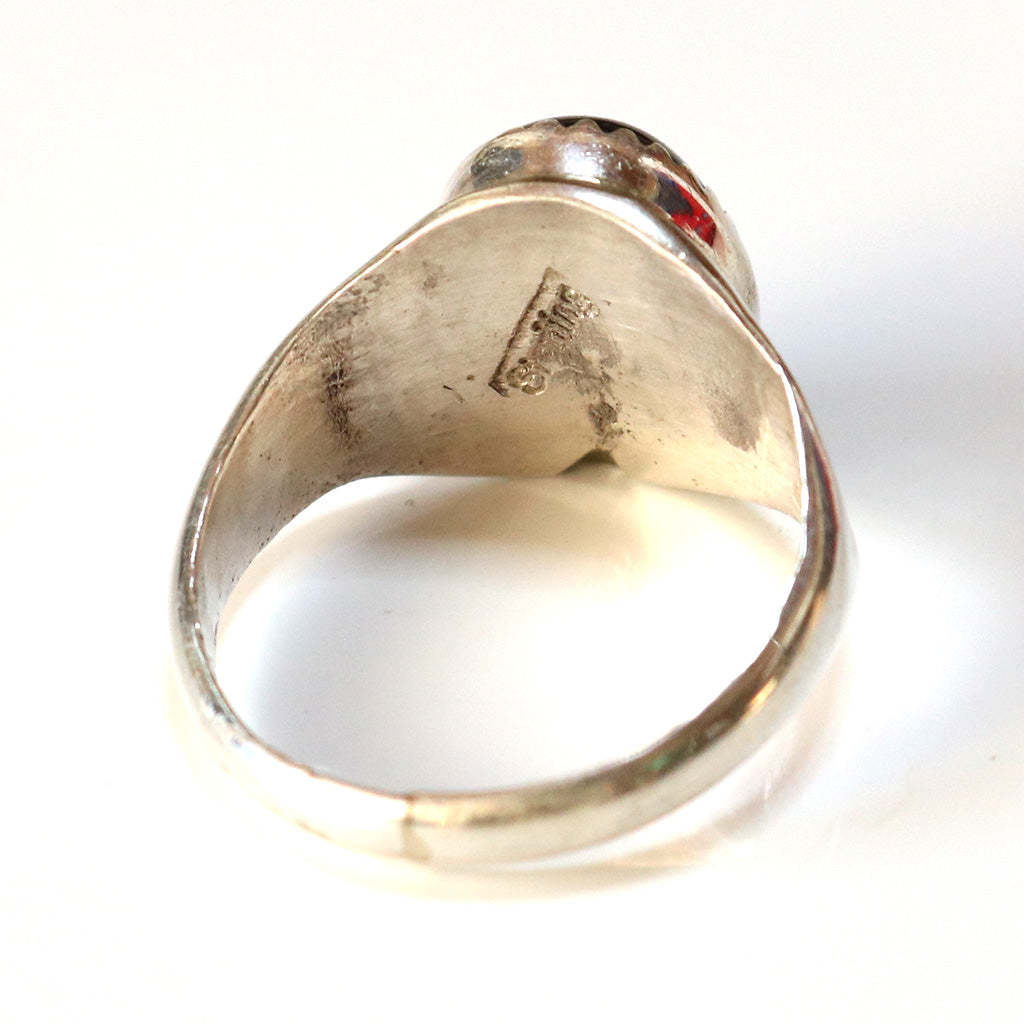 Indian Jewelry : Navajo Arnle Lincoln Onix Ring
