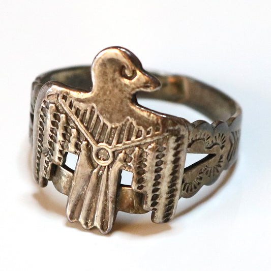 Indian Jewelry : Navajo 1950’s Thunderbird Ring