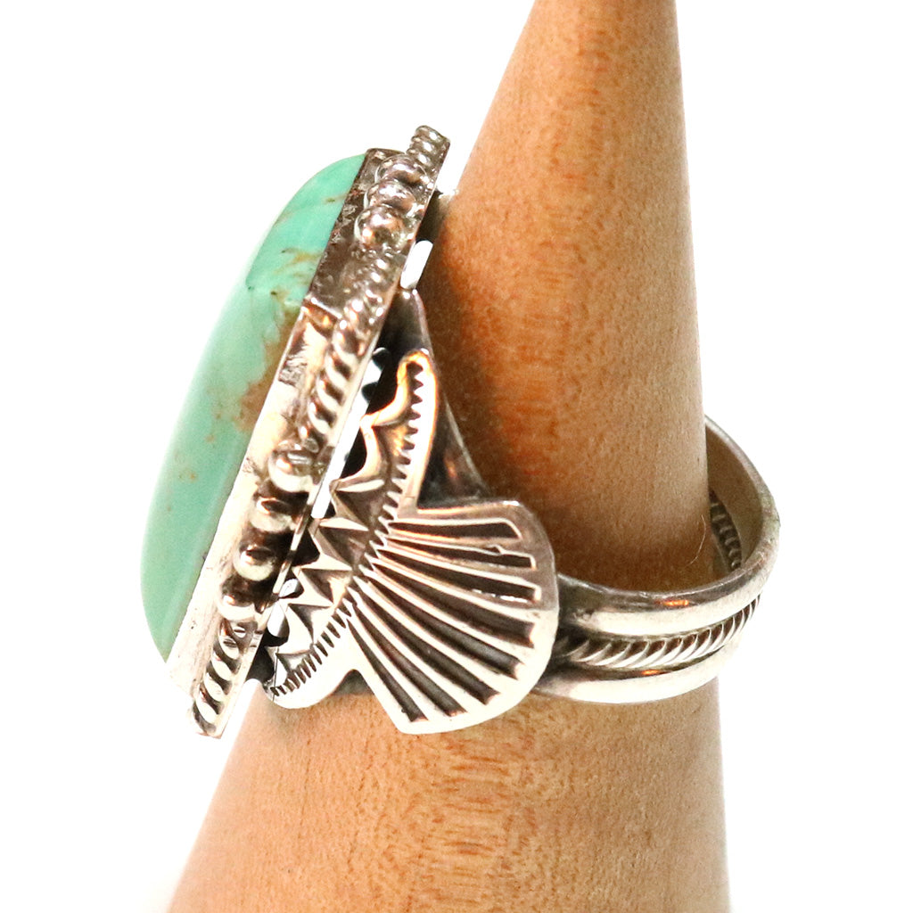 Indian Jewelry : Navajo Michale Callditto Turquoise Ring
