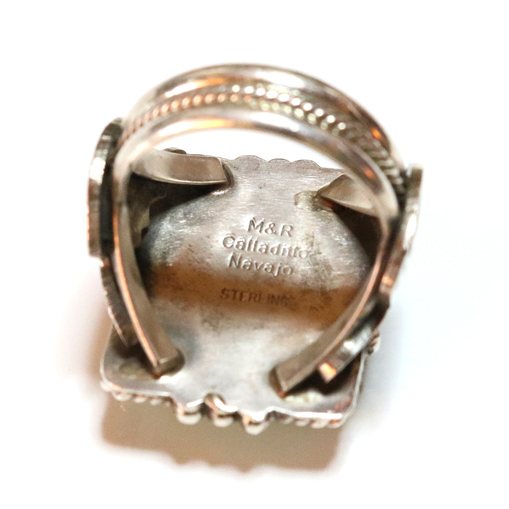 Indian Jewelry : Navajo Michale Callditto Turquoise Ring