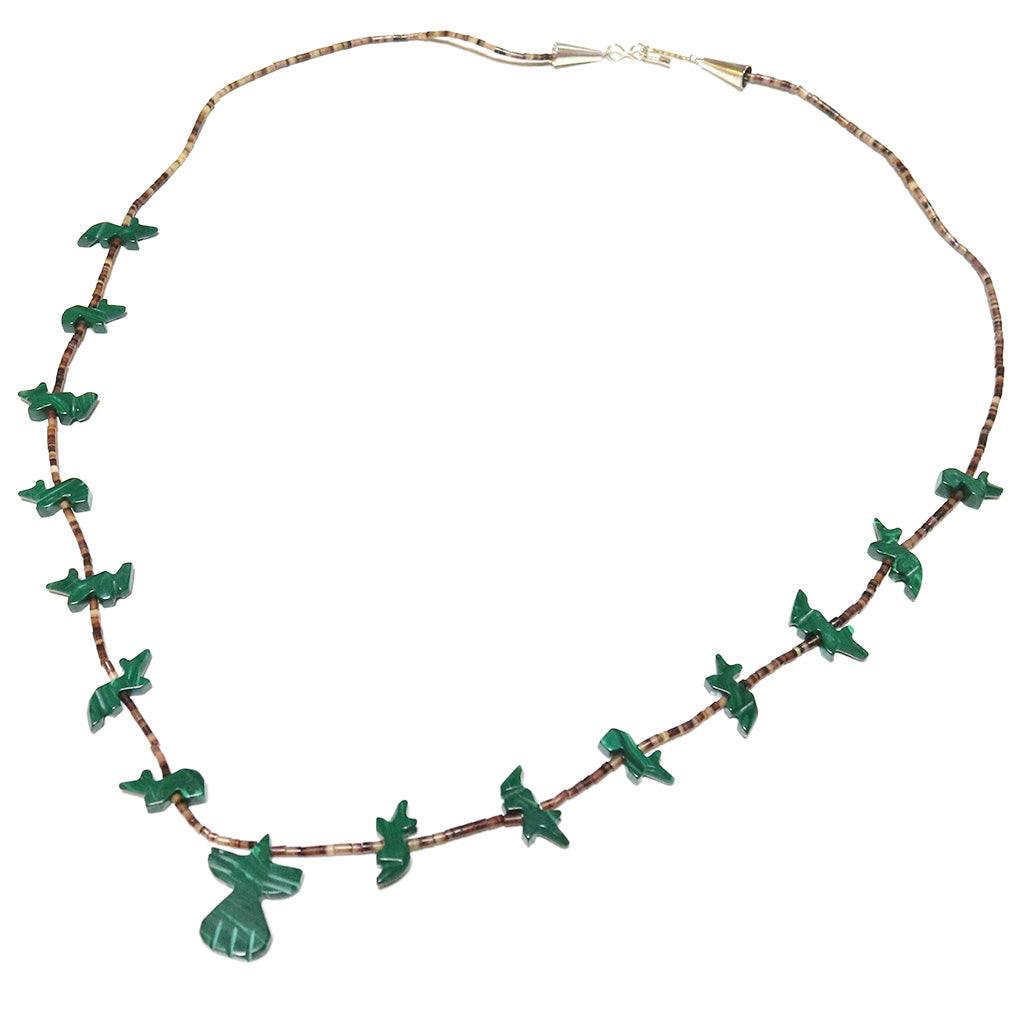 Indian Jewelry『Navajo Artisan Malachitq Necklace(A)』