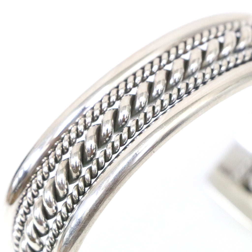 Indian Jewelry : Navajo Elaine Tahe Twist Bangle