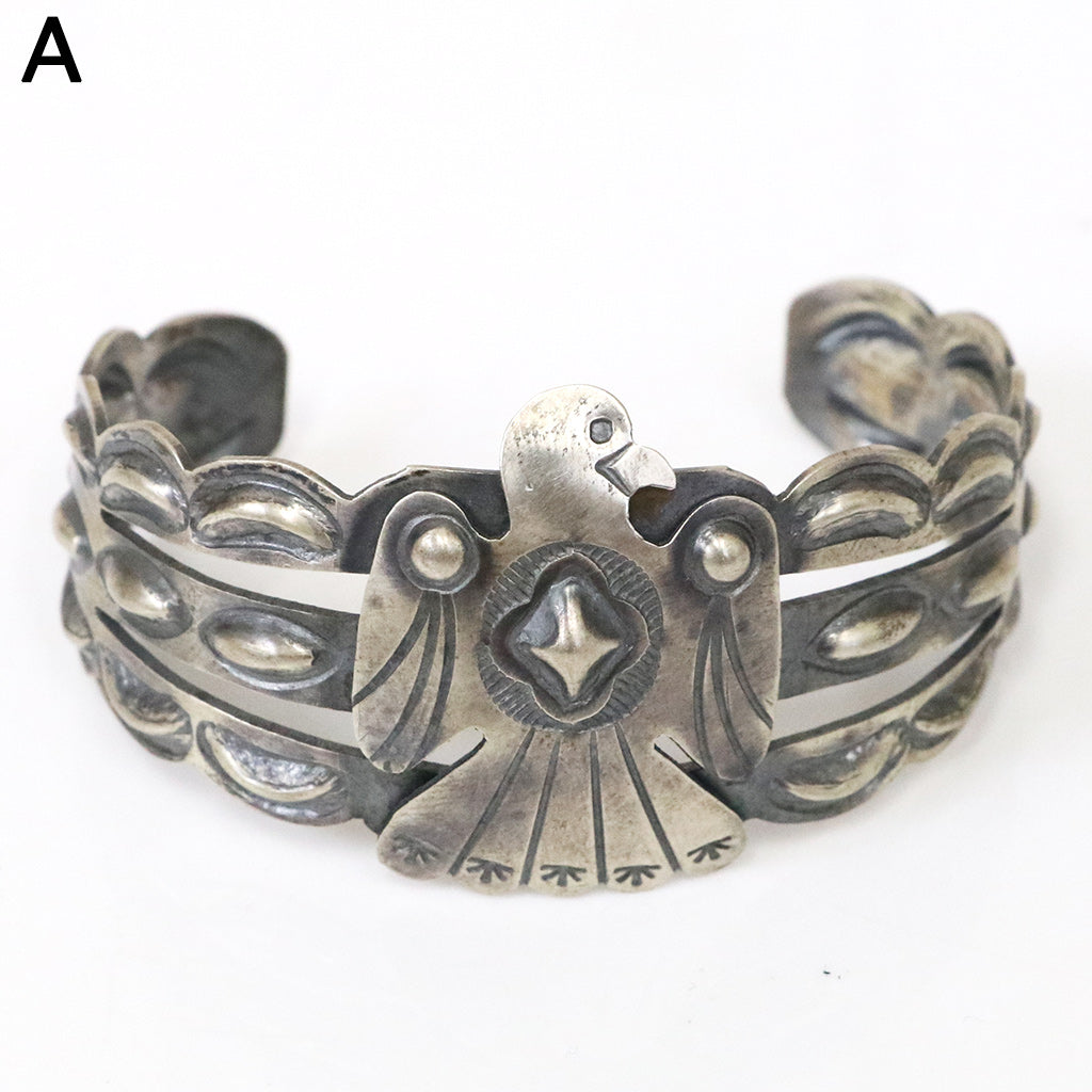 Indian Jewelry : Navajo Tim Yazzie Thunderbird Bangle