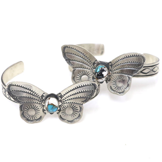 Indian Jewelry : Navajo Rick Enriquez Butterfly Bangle