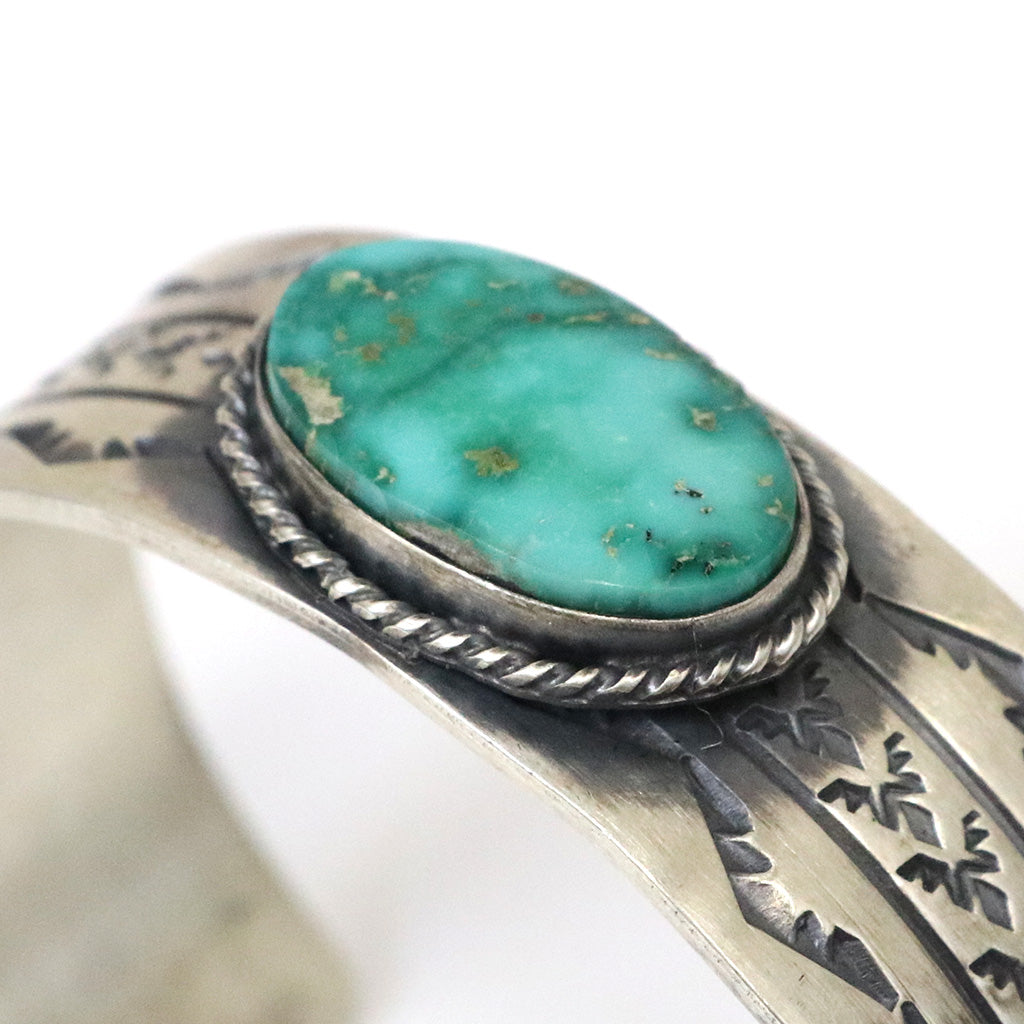 Indian Jewelry : Navajo Rick Enriquez Turquoise Bangle