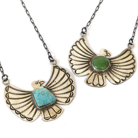 Indian Jewelry : Navajo Rick Enriquez Thunderbird Necklace