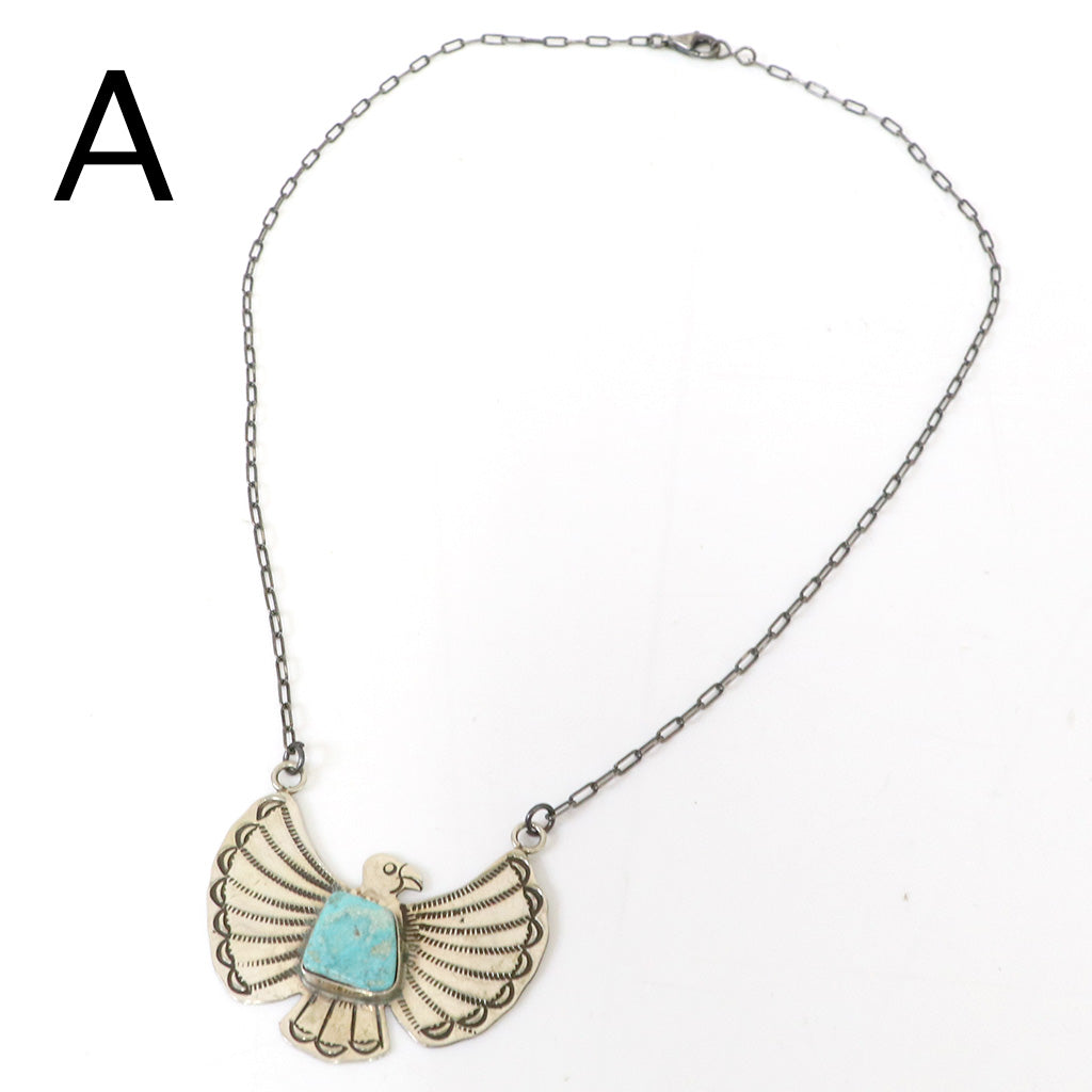 Indian Jewelry : Navajo Rick Enriquez Thunderbird Necklace