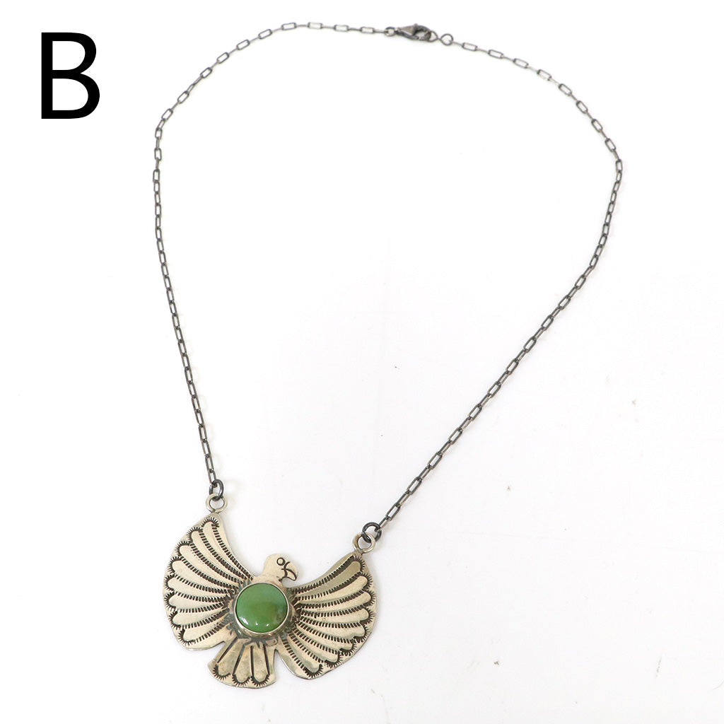 Indian Jewelry : Navajo Rick Enriquez Thunderbird Necklace