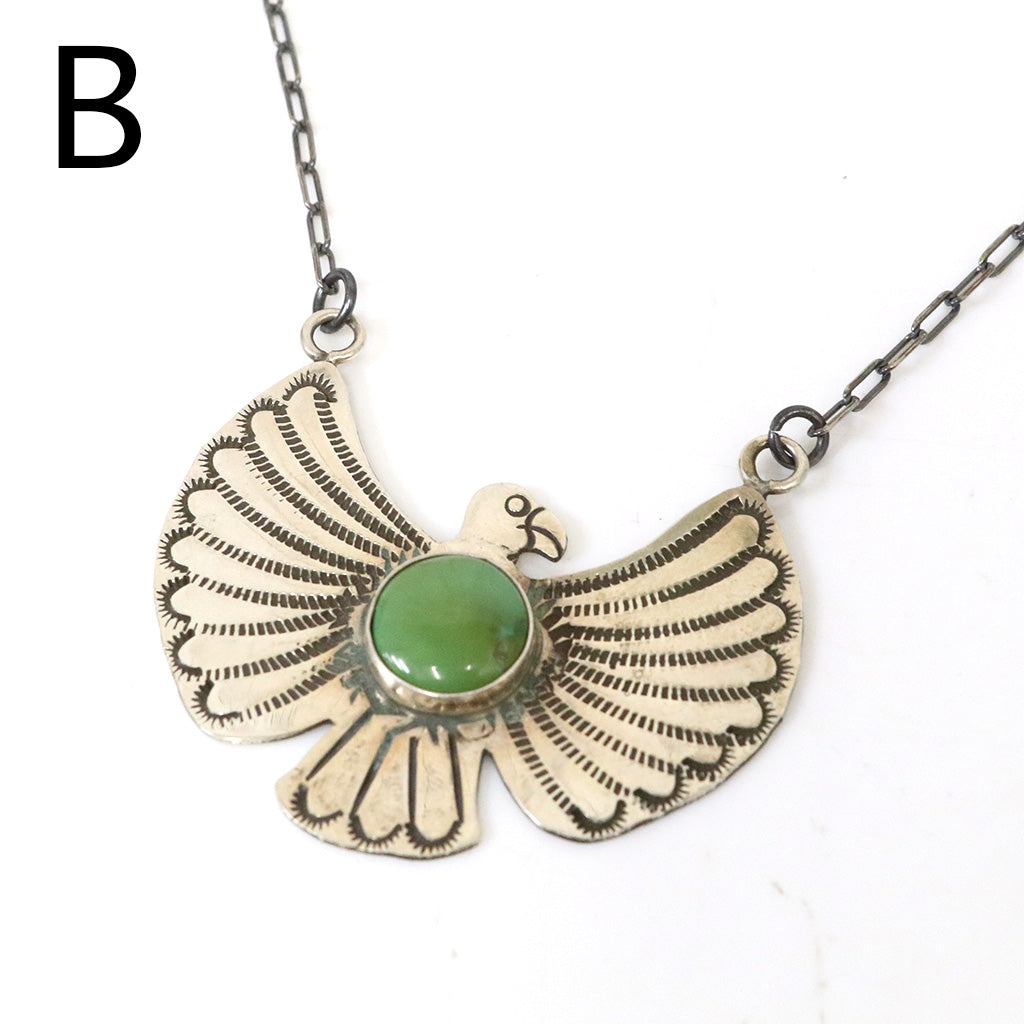 Indian Jewelry : Navajo Rick Enriquez Thunderbird Necklace