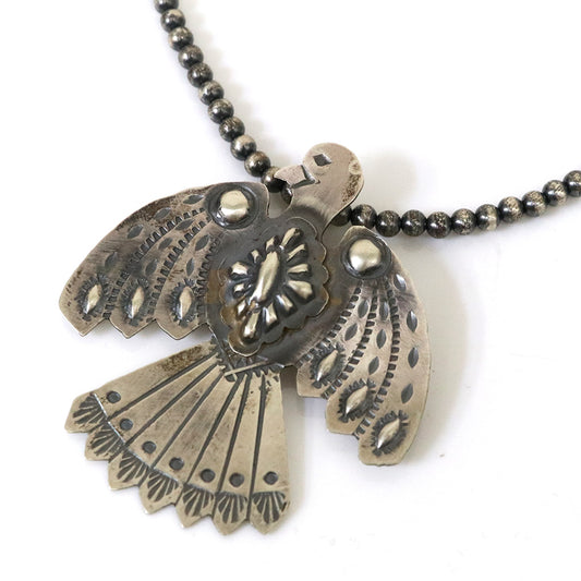 Indian Jewelry : Navajo Tim Yazzie Thunderbird Necklace