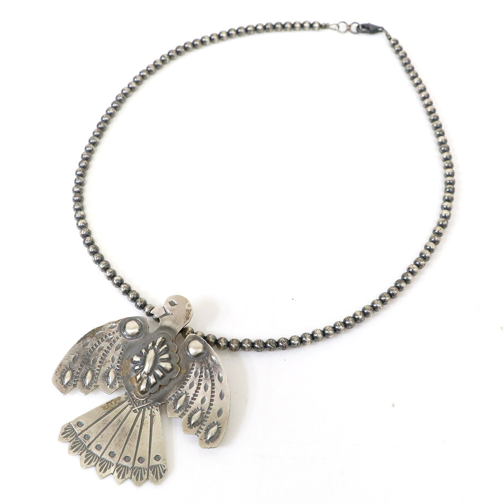 Indian Jewelry : Navajo Tim Yazzie Thunderbird Necklace