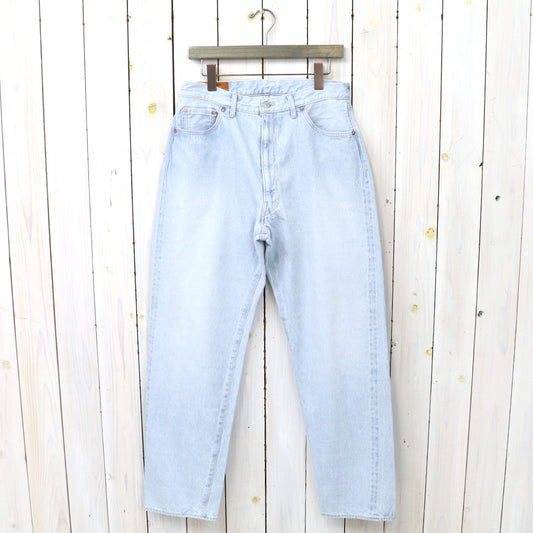 Kaptain Sunshine : 5P Zipper Front Denim Pants (INDIGO ICE WASH)