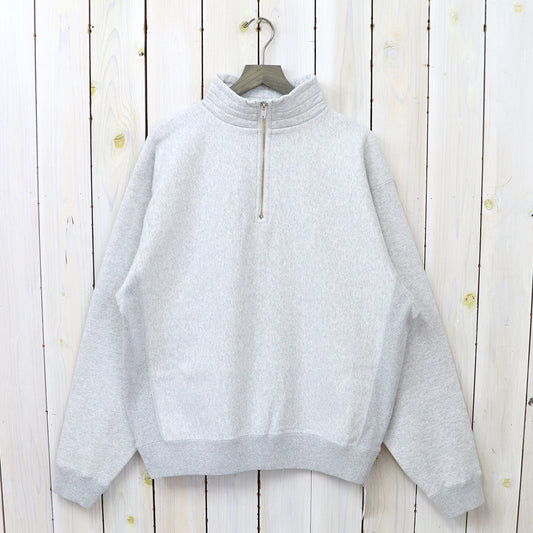 Kaptain Sunshine : Zipper High Neck Pullover (FEATHER GREY)