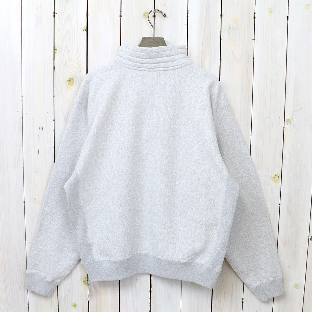 Kaptain Sunshine : Zipper High Neck Pullover (FEATHER GREY)