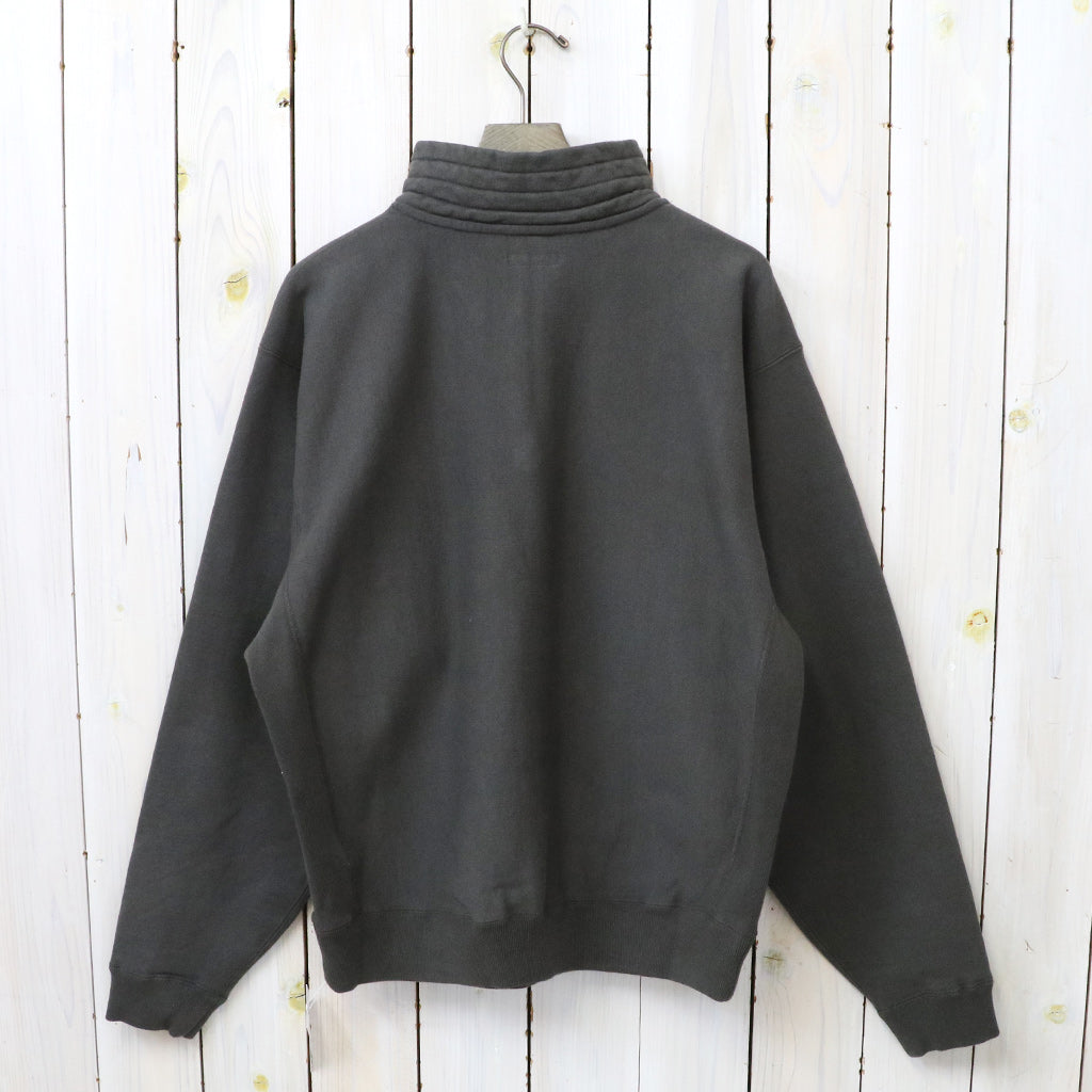 Kaptain Sunshine : Zipper High Neck Pullover (FADE BLACK)