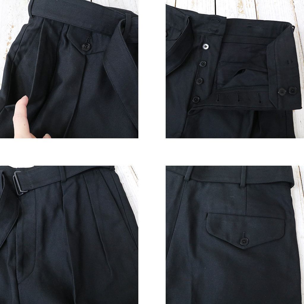 Kaptain Sunshine : Belted Riviera Pants (BLACK) – Reggieshop