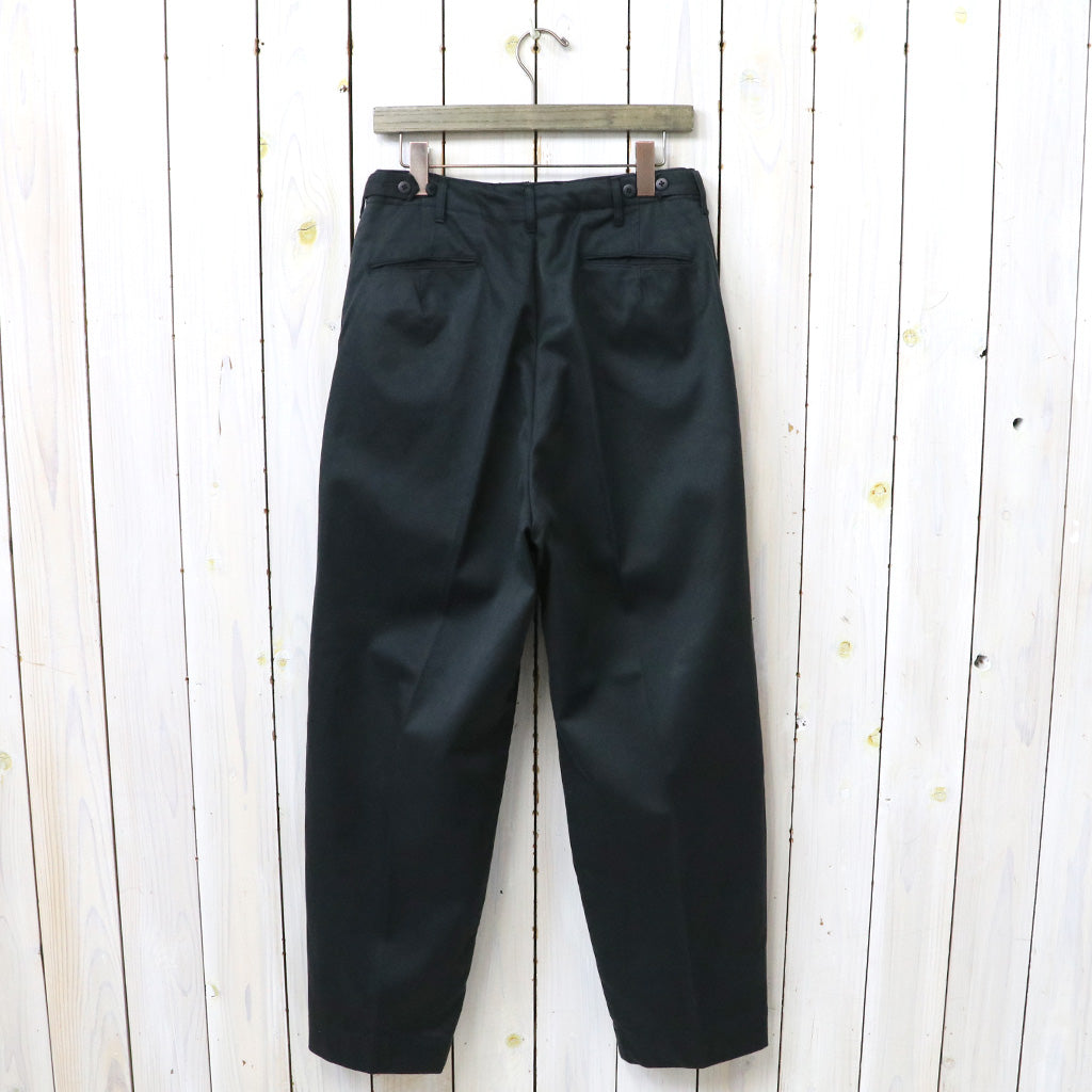 Kaptain Sunshine : Cotton Drill Wide Military Khakis (BLACK)