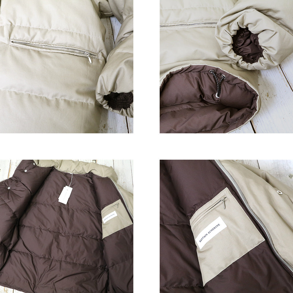 Kaptain Sunshine : Cotton Down Jacket (BEIGE)