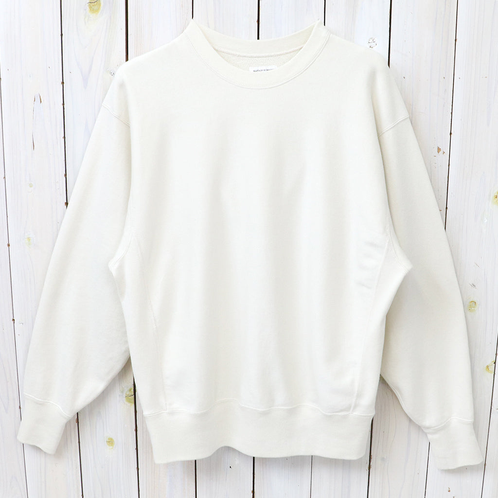 【SALE30%OFF】Kaptain Sunshine : Loopwheel Sweat Crewneck P/O (ECRU)