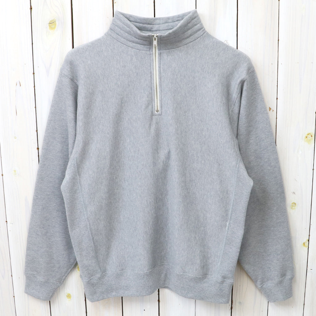 Kaptain Sunshine : Suvin Sweat Halfzip P/O (FEATHER GREY)