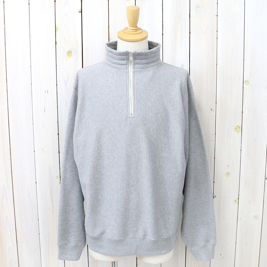 Kaptain Sunshine : Suvin Sweat Halfzip P/O (FEATHER GREY)