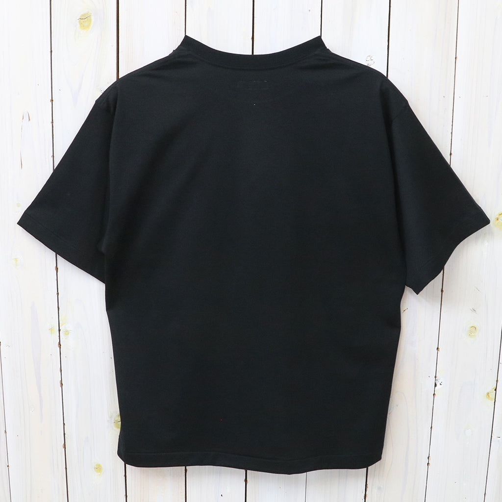 Kaptain Sunshine : Suvin Cotton Suede Tenjiku S/S Tee (BLACK)