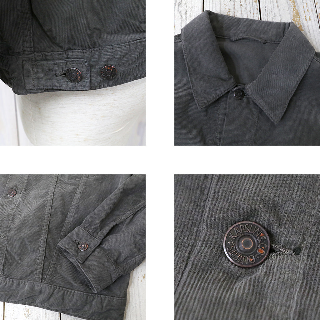 Kaptain Sunshine : Cotton Corduroy T-3 Jacket (GREY)