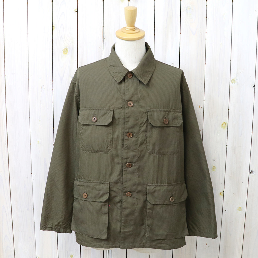 Kaptain Sunshine : Safari Shirt Jacket (BROWN)