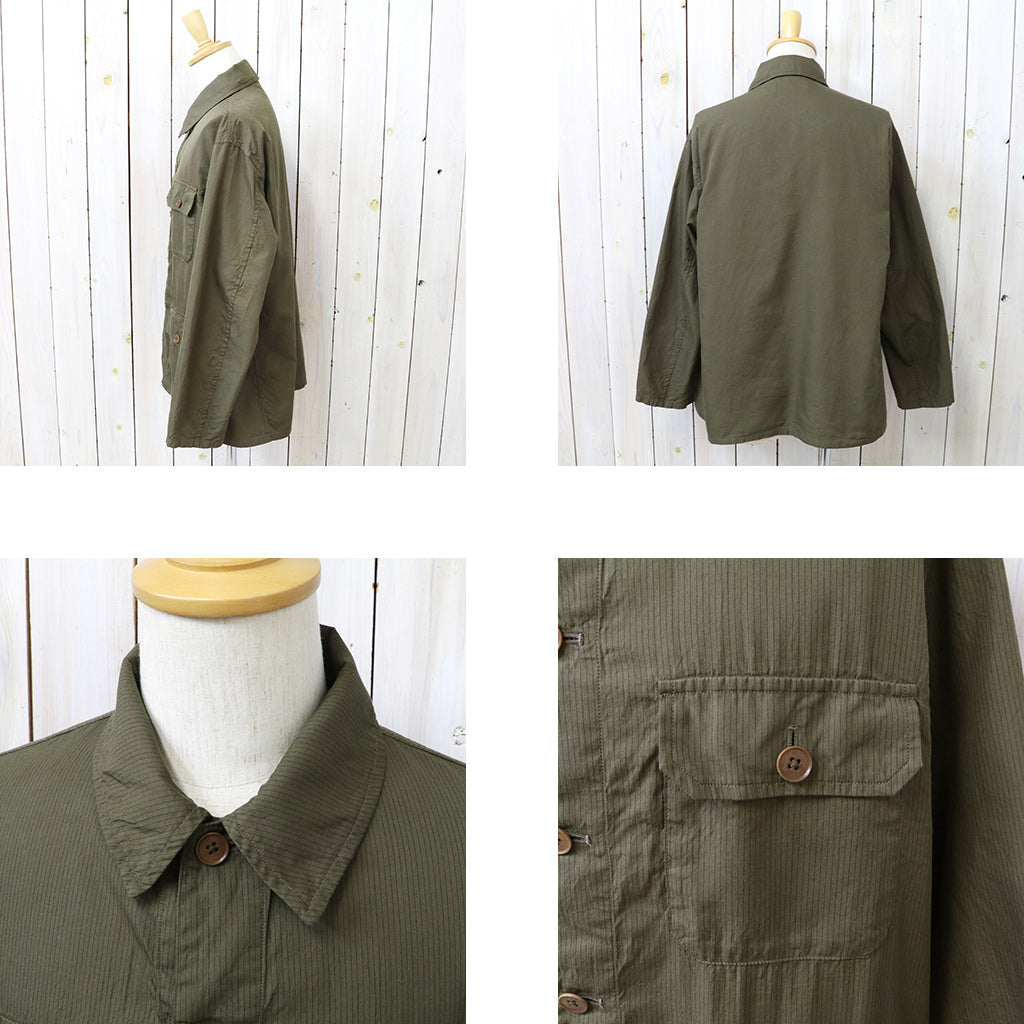 Kaptain Sunshine : Safari Shirt Jacket (BROWN)