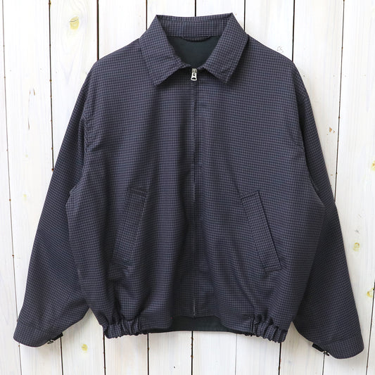 Kaptain Sunshine : Summer Wool Zip Blouson (BROWN PLAID)