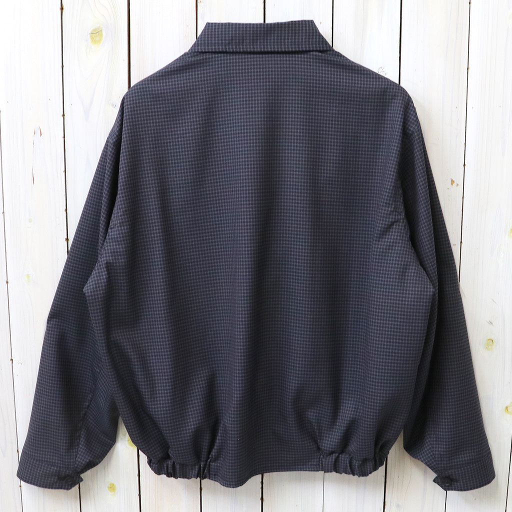 Kaptain Sunshine : Summer Wool Zip Blouson (BROWN PLAID)