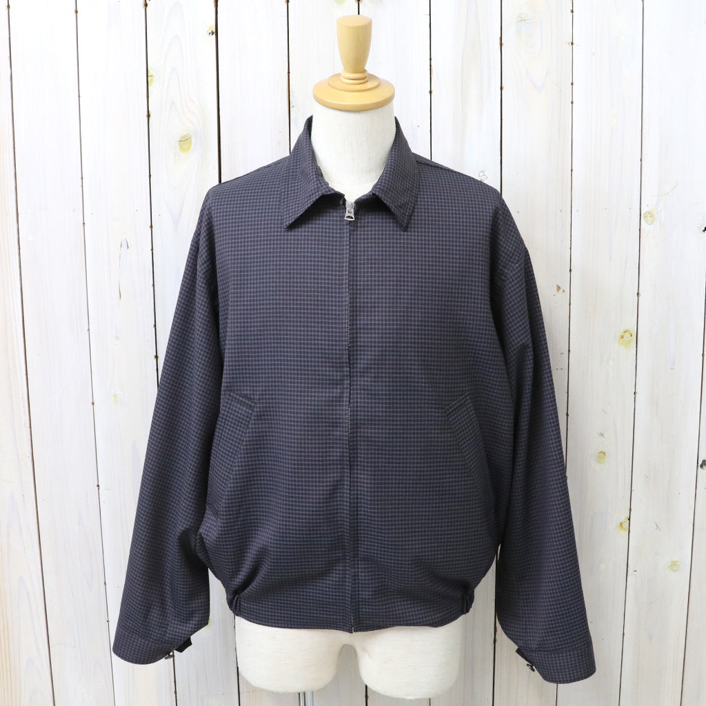 Kaptain Sunshine : Summer Wool Zip Blouson (BROWN PLAID)