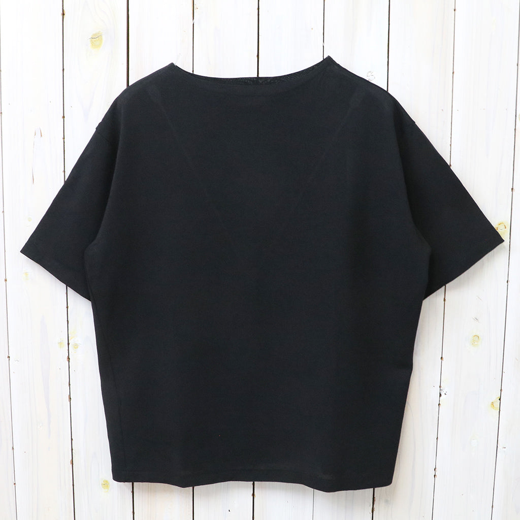 【SALE30%OFF】Kaptain Sunshine : Washi Tenjiku Boatneck Half-sleeve Tee (BLACK)