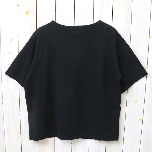 Kaptain Sunshine : Washi Tenjiku Boatneck Half-sleeve Tee (BLACK)