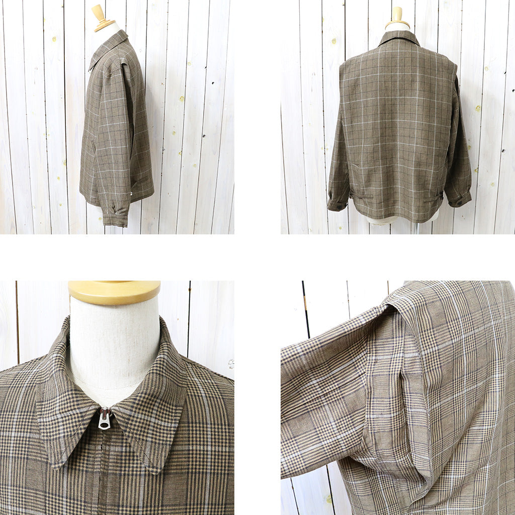 【SALE30%OFF】Kaptain Sunshine : Fly Blouson (BROWN PLAID)
