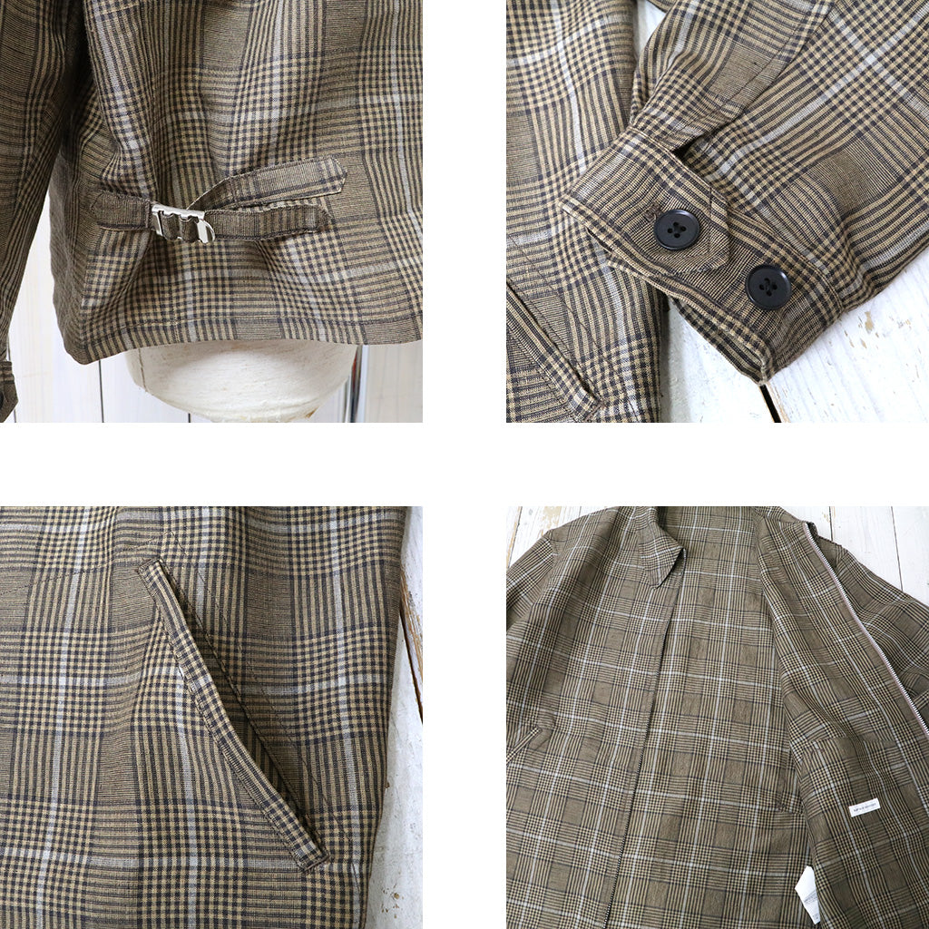 【SALE30%OFF】Kaptain Sunshine : Fly Blouson (BROWN PLAID)