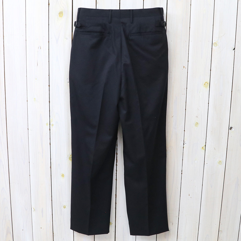Kaptain Sunshine : Wool Light Gabardine Shoecut Slacks (NAVY)